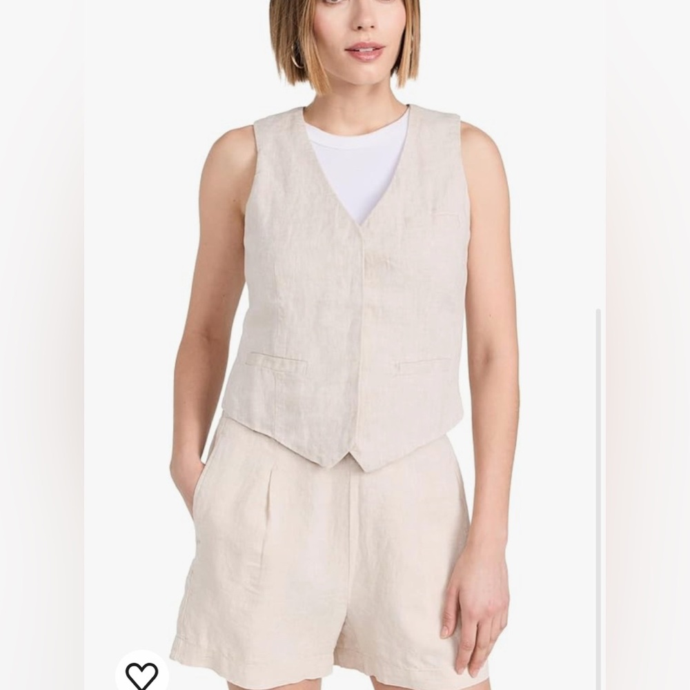 Madewell pure linen vest size 6